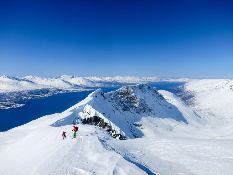 Ski de randonnée et voilier en Norvege
